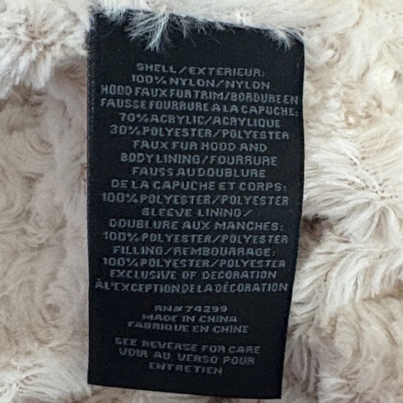 Jessica Simpson Black Sherpa Lined Puffer Coat with Faux Fur Trim Size 1X - Picture 9 of 11